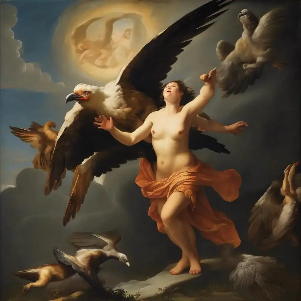 Abduction of Ganymede – Eustache Le Sueur