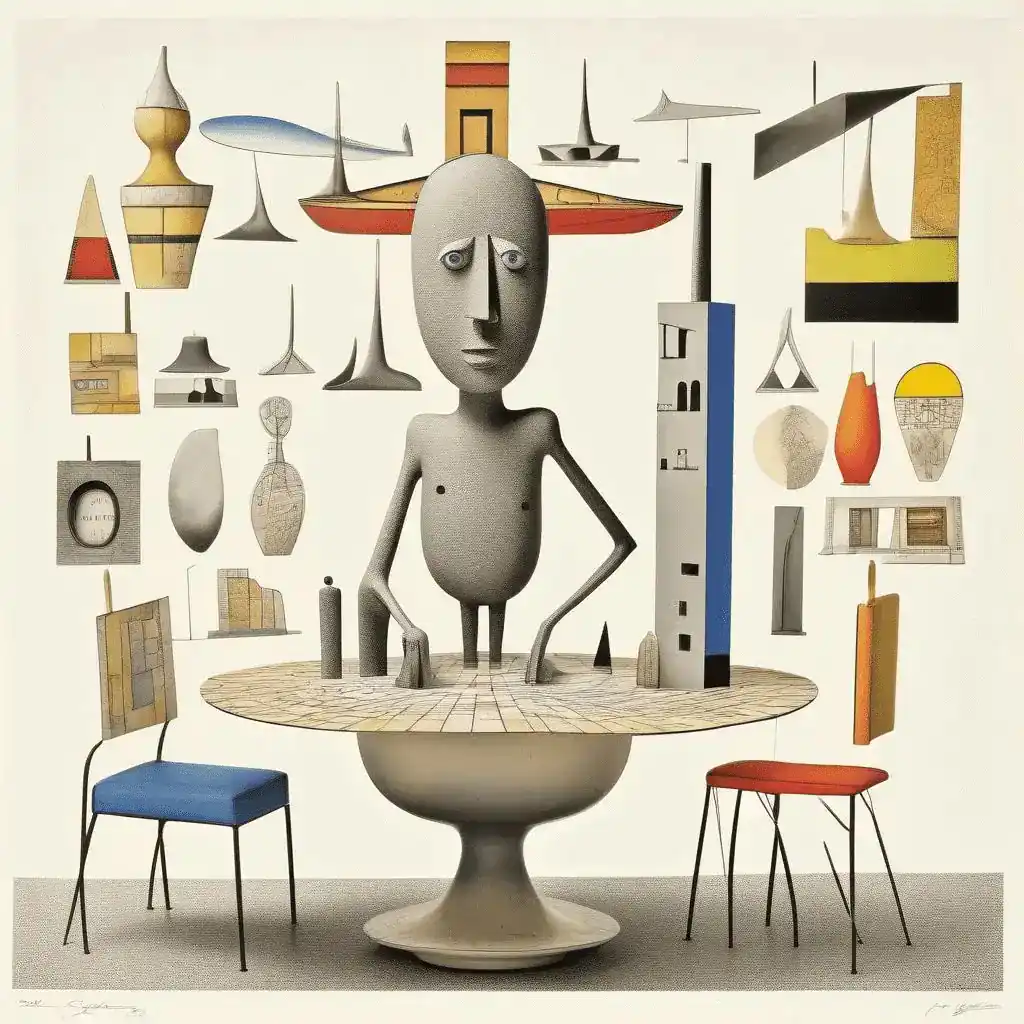 Summer Table – Saul Steinberg