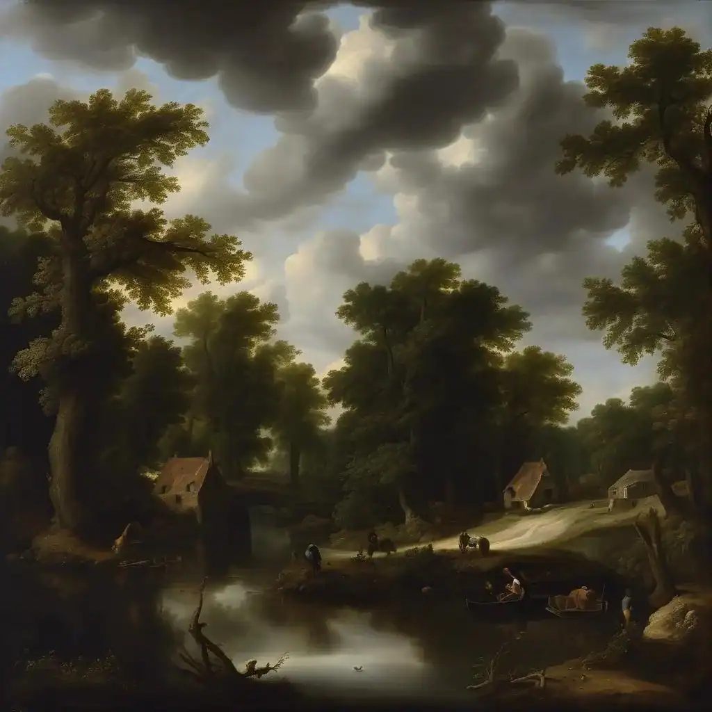The ford – Jacob van Ruisdael